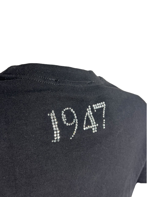 Christian Dior Black Rhinestone "J'adore Dior " T-Shirt