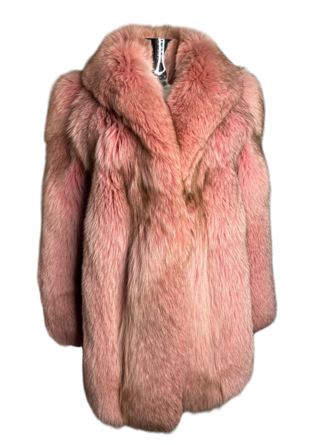 Vintage Pale Pink Mid Fox Fur