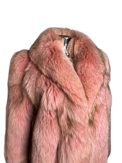 Vintage Pale Pink Mid Fox Fur