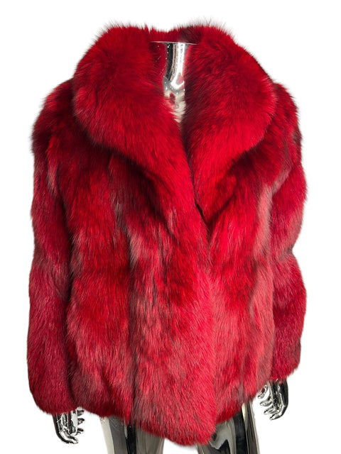 Vintage Red Crop Fox Fur