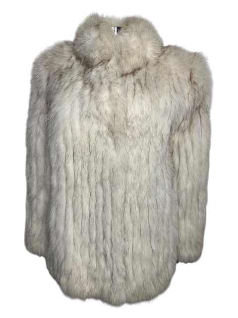 Vintage White Stripes Fox Fur