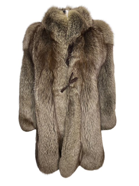 Vintage Dark Brown Bow Fox Fur