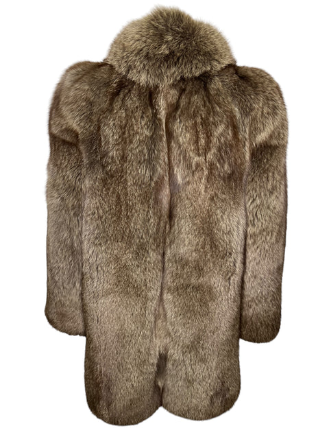 Vintage Dark Brown Bow Fox Fur