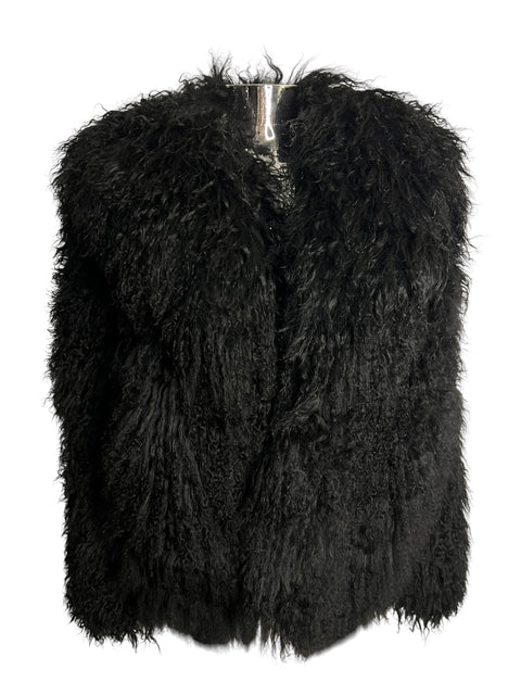 Sagafur Black Crop Mongolian Fur