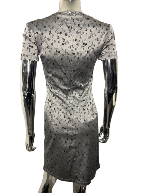 Dolce & Gabbana Grey Satin Tub Dress