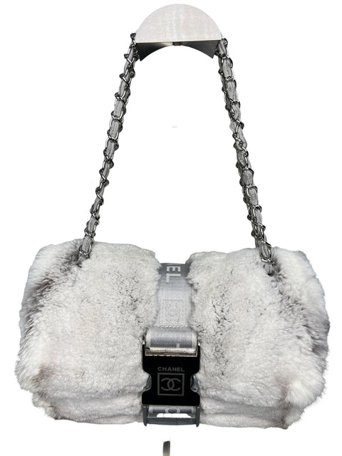 Chanel Sport Line White Fur Circa 2005/06 Bag
