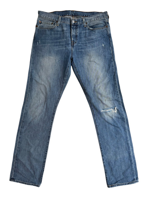 Levi Distressed Knee Jeans 501