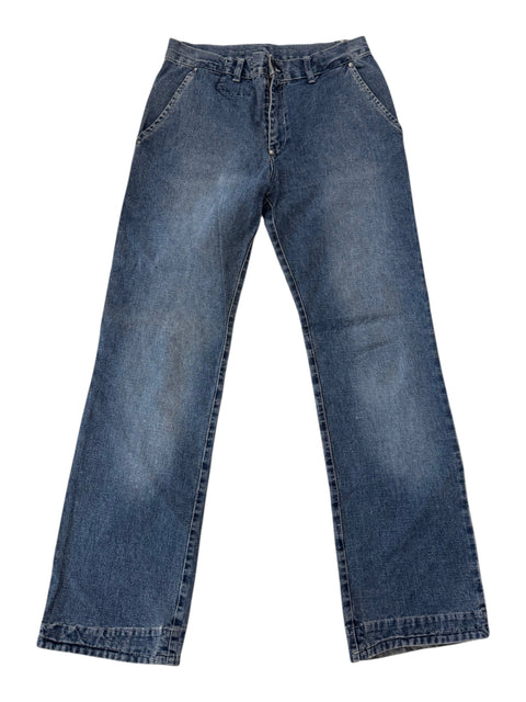 E NYC Mom Jeans Faded Blue