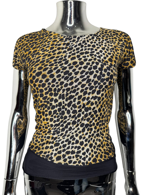Dolce & Gabbana Leopard Mesh T-shirt