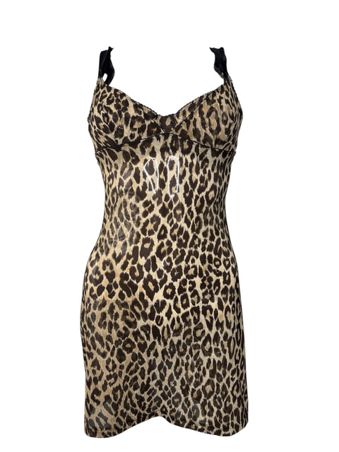 Dolce & Gabbana Leopard Print Mesh Set