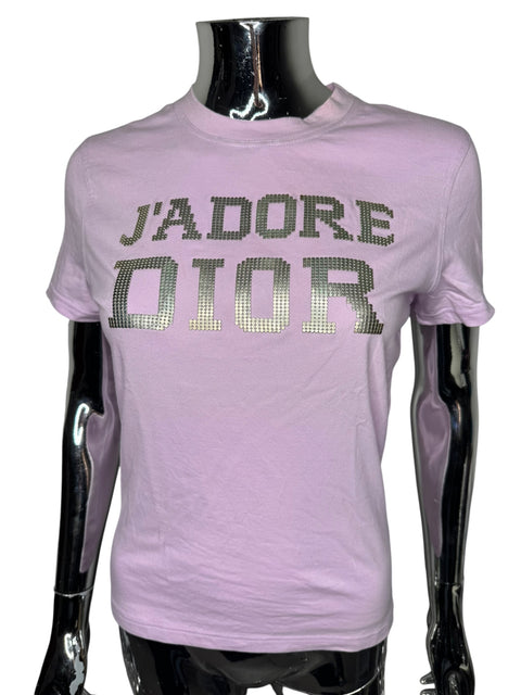 Christian Dior Pink Silver "J'adore Dior" T-Shirt