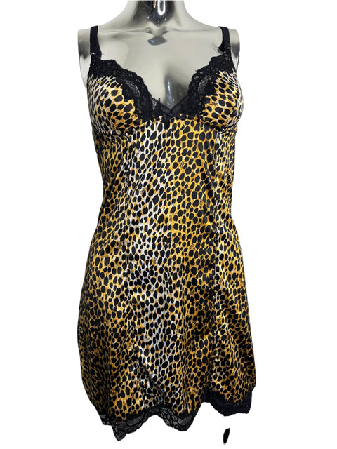 Dolce & Gabbana Leopard Black Lace Dress