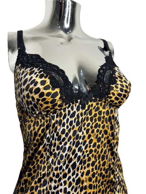 Dolce & Gabbana Leopard Black Lace Dress