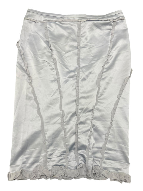 Just Cavalli Lila Ruffles Silk Skirt