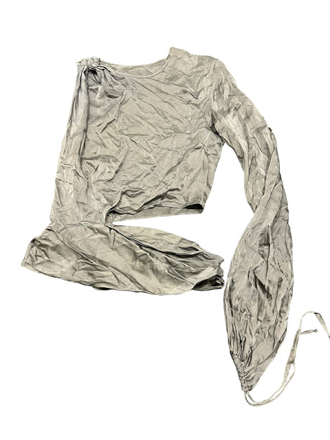 Dundup Dust Asymmetric Silk Top