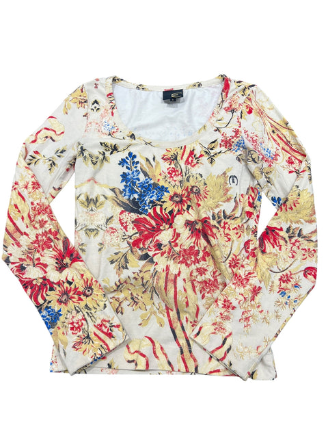 Just Cavalli Red Gold Print Long Sleeve