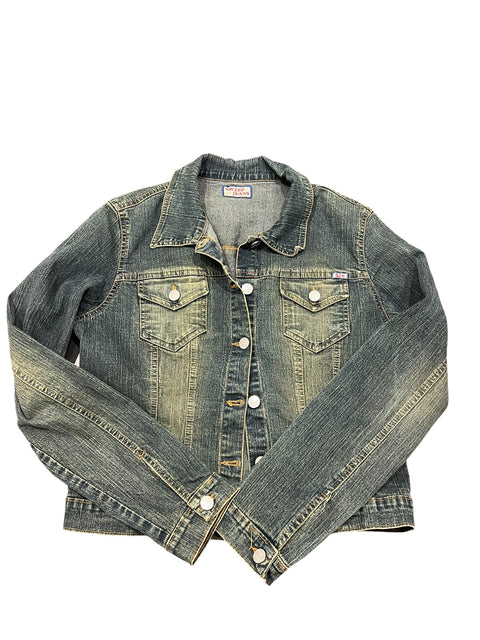 Sweep Jeans Washed Blue Denim Jacket