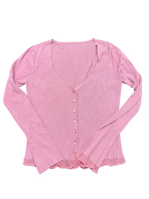 Vintage Pink Knit Gilet