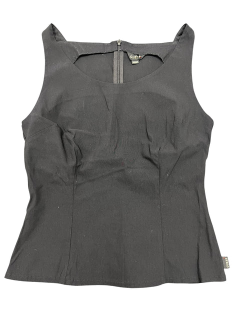 Guess Black Corset Effect Tank Top