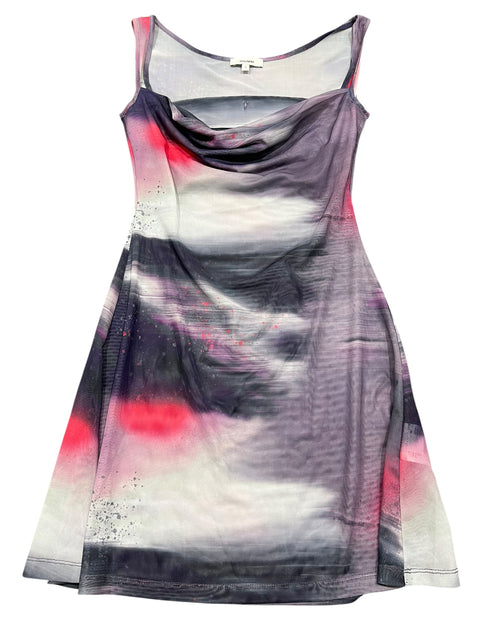 Miaou Purple Corset Effect Dress