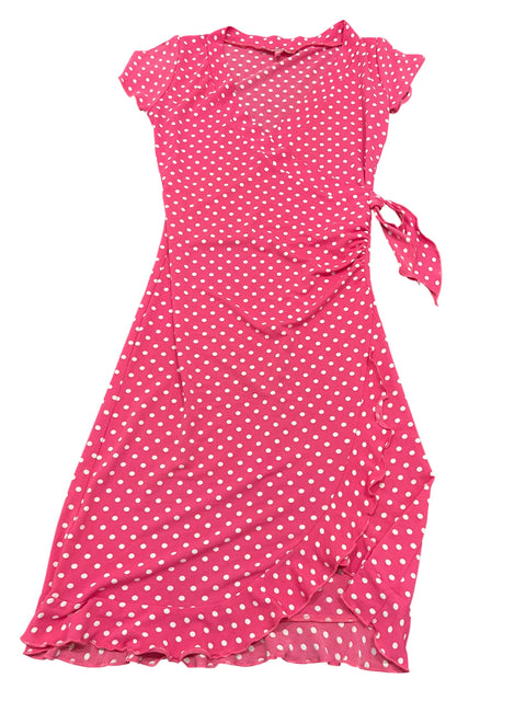 Jennifer Pink White Polka Dot Dress