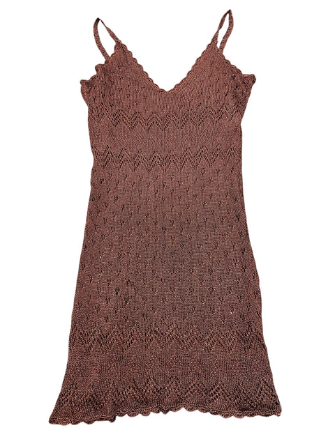 Vintage Burgundy Knit Dress