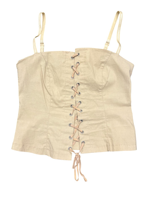 Blasting Beige Lace Corset
