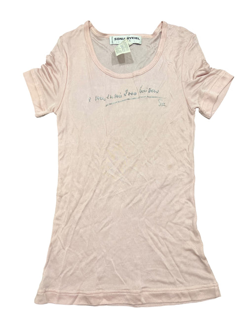 Sonia Rykiel Baby Pink Silver T-Shirt