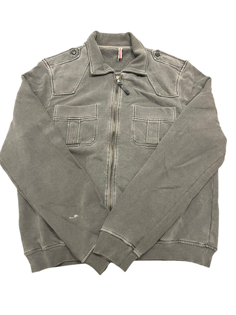 Prada Grey Pocket Zip Sweat