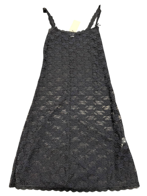 Nymos Black Lace Transparent Dress