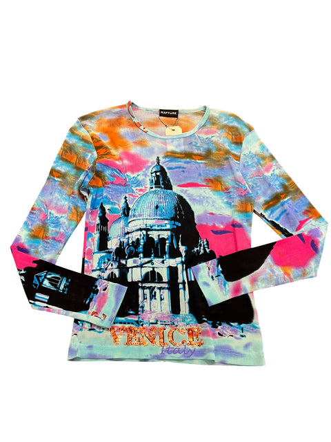 Rapture Blue Venice Print Long Sleeve