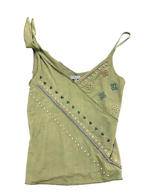 Naf Naf Khaki Pearl Top