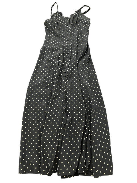 Alberta Ferretti Black/White Polka Dot Dress