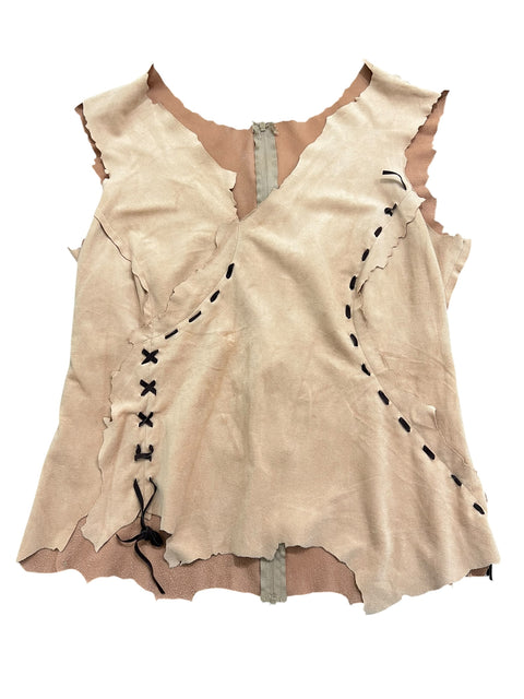 Vintage Camel Suede Tank Top
