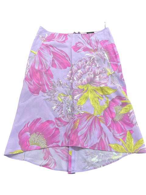Gianfranco Ferre Purple Pink Flower Skirt