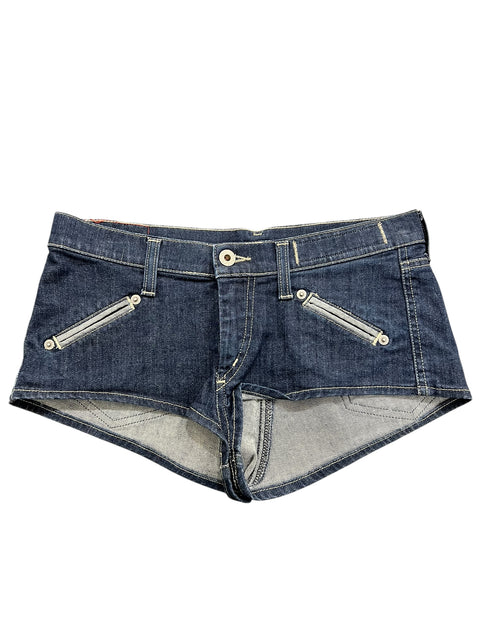 Vintage Navy Blue Mini Short