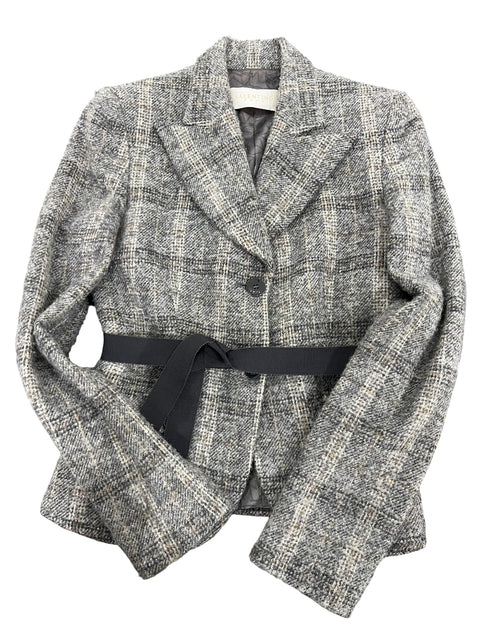 Valentino Grey Prince de Galle Blazer Jacket