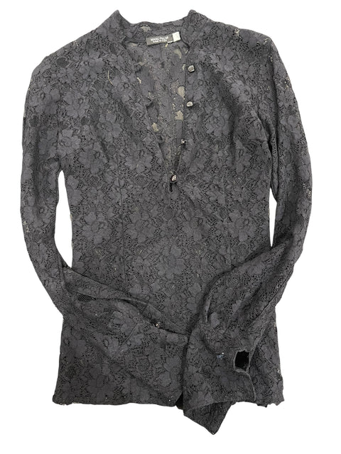 Manu Palmi Black Lace Transparent Long Sleeve