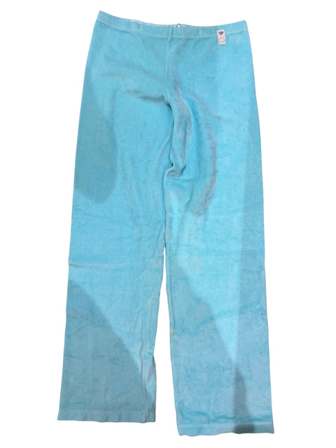 Blumarine Turquoise Velvet Pant