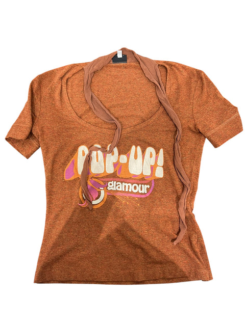 Dolce & Gabbana Brown "Pop Up" Print T-Shirt