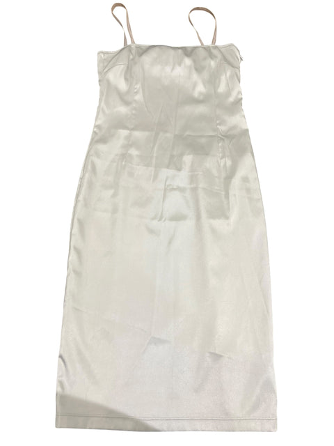 Dolce & Gabbana Grey Pearl Satin Dress