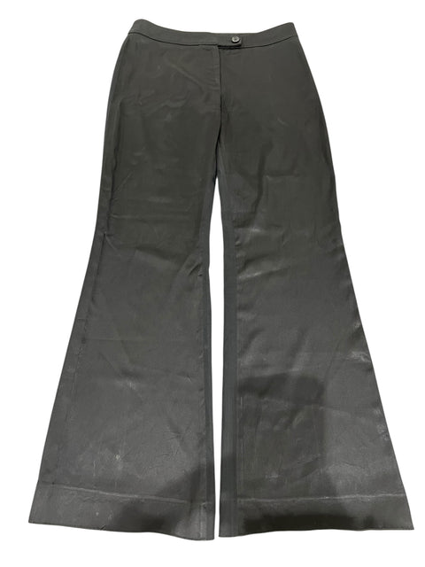 Moschino Black Satin Flare Pant