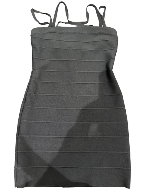 Herve Leger Black Bondage Dress