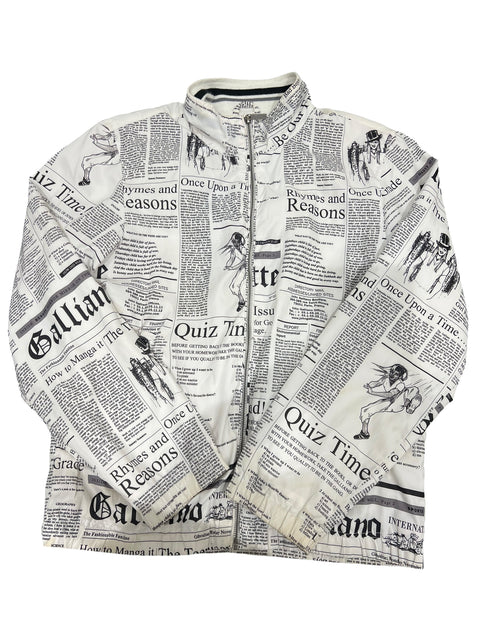 John Galliano Newspaper Rain Jacket