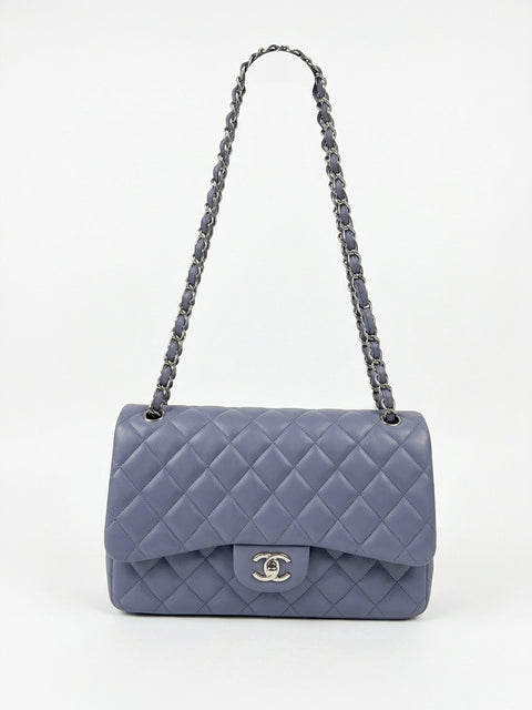 Chanel Jumbo 2011 Purple Lambskin Shoulder Bag