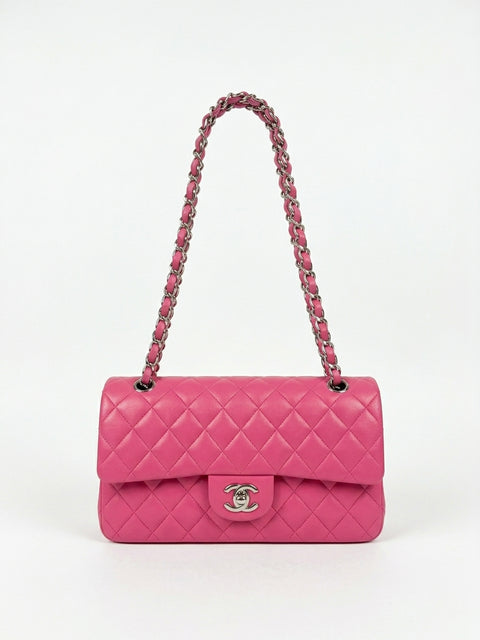 Chanel West Classic Flap 2005-2006 Matelasse Bubblegum Pink Leather Bag