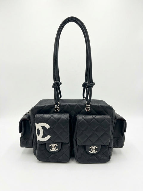 Chanel Cambon Reporter Black Leather Bag