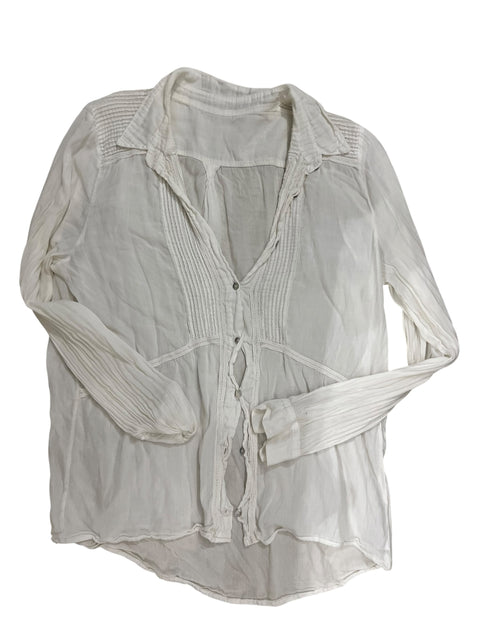 Vintage White Boheme Style Shirt