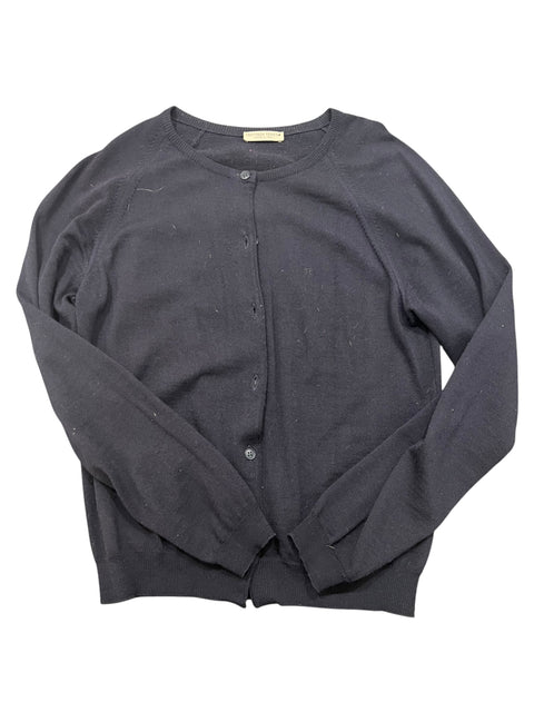 Bottega veneta Navy Blue Wool Cardigan