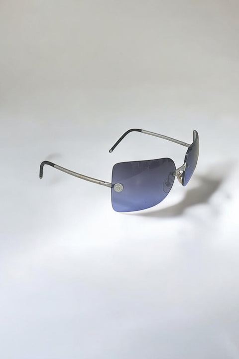 Chanel Navy Metal Sunglasses